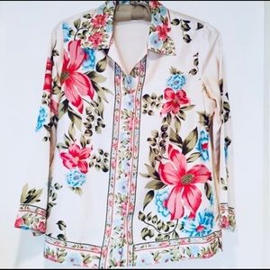 Anthropologie Plenty Silk Blouse Medium